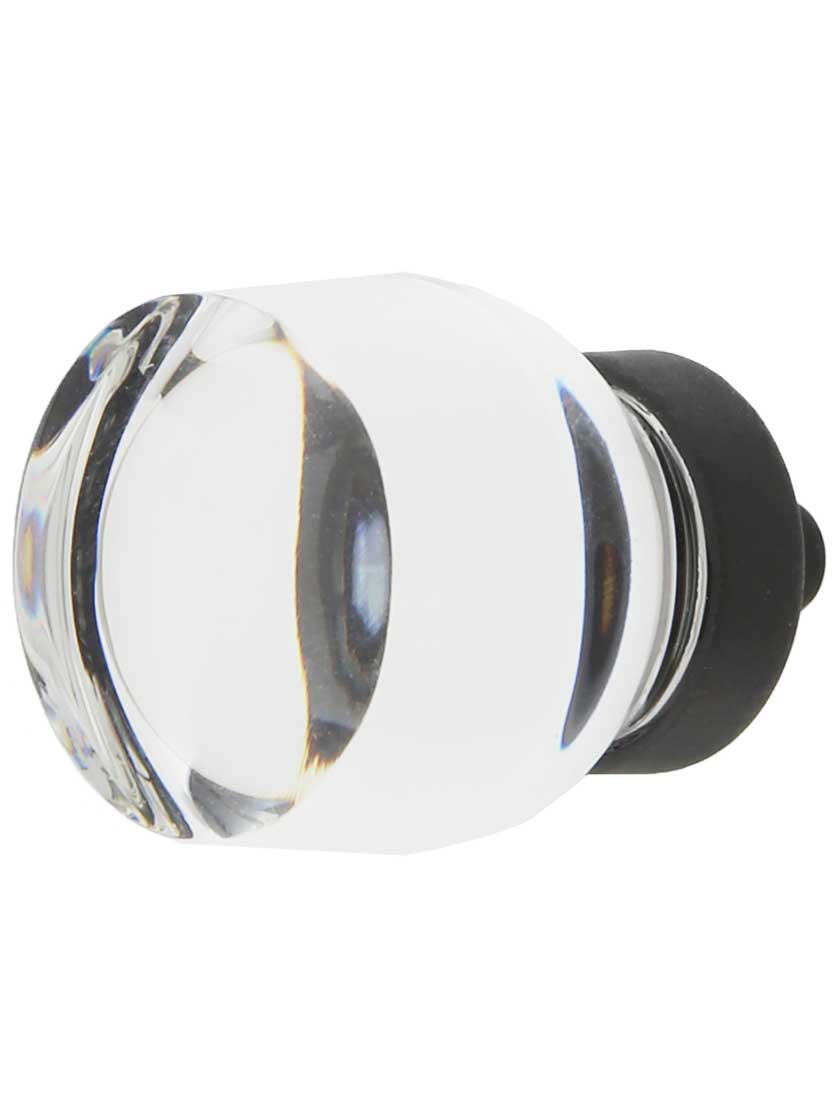 Juneau Crystal-Glass Cabinet Knob - 1 1/8" Diameter
